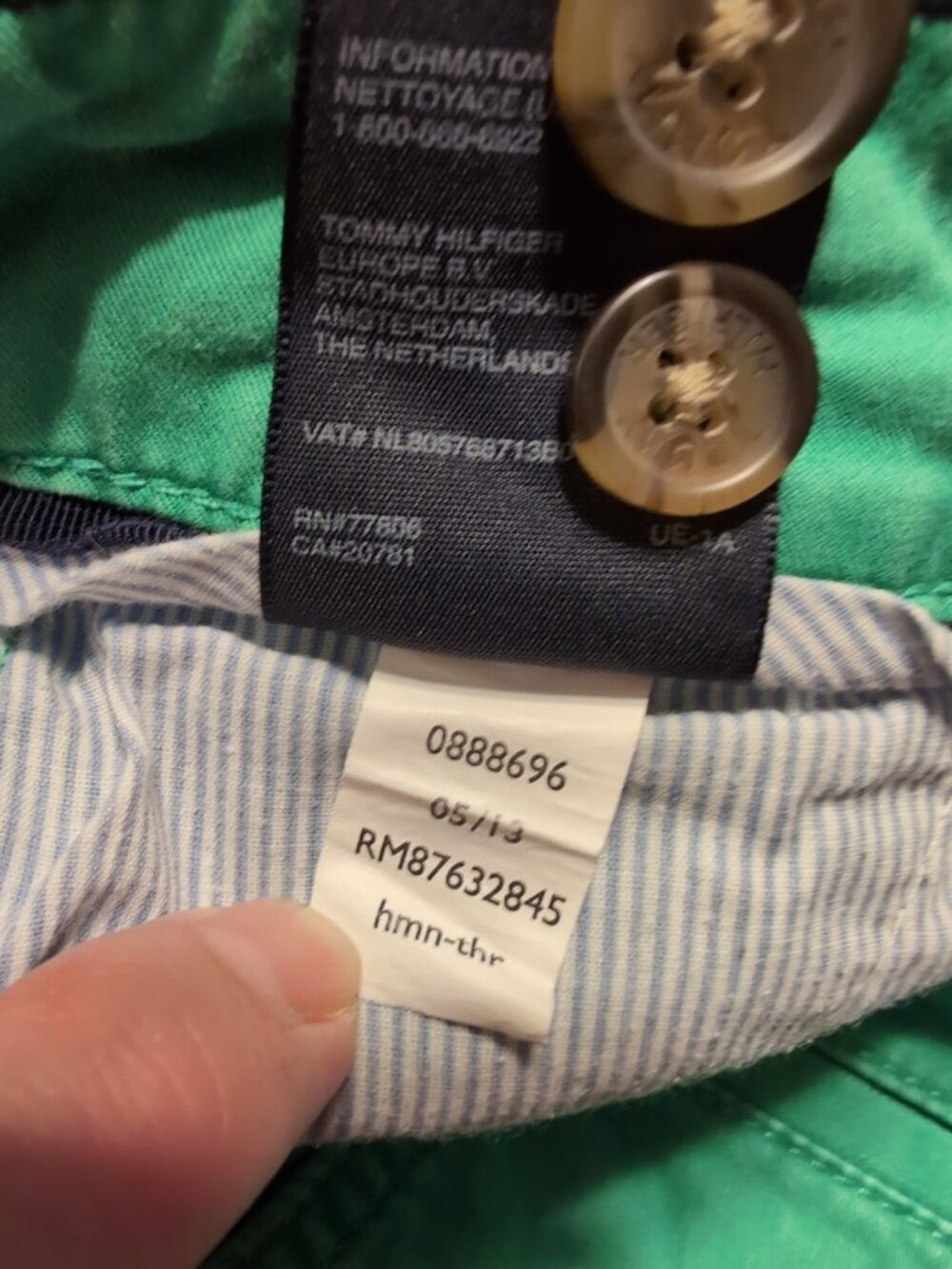 Tommy Hilfiger Green Women's Chino Skinny Leg Pants Size 8 Pockets - Picture 7 of 10